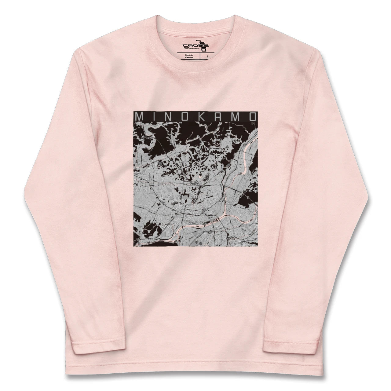 【美濃加茂(岐阜県)】地図柄ロングスリーブTシャツ