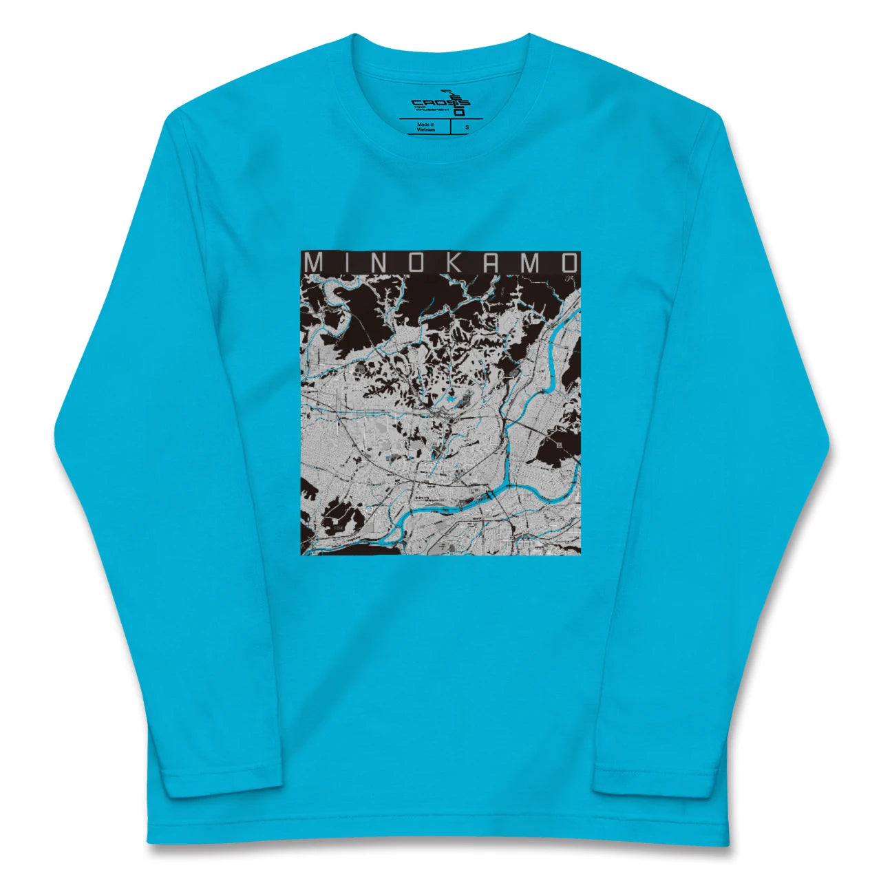 【美濃加茂(岐阜県)】地図柄ロングスリーブTシャツ