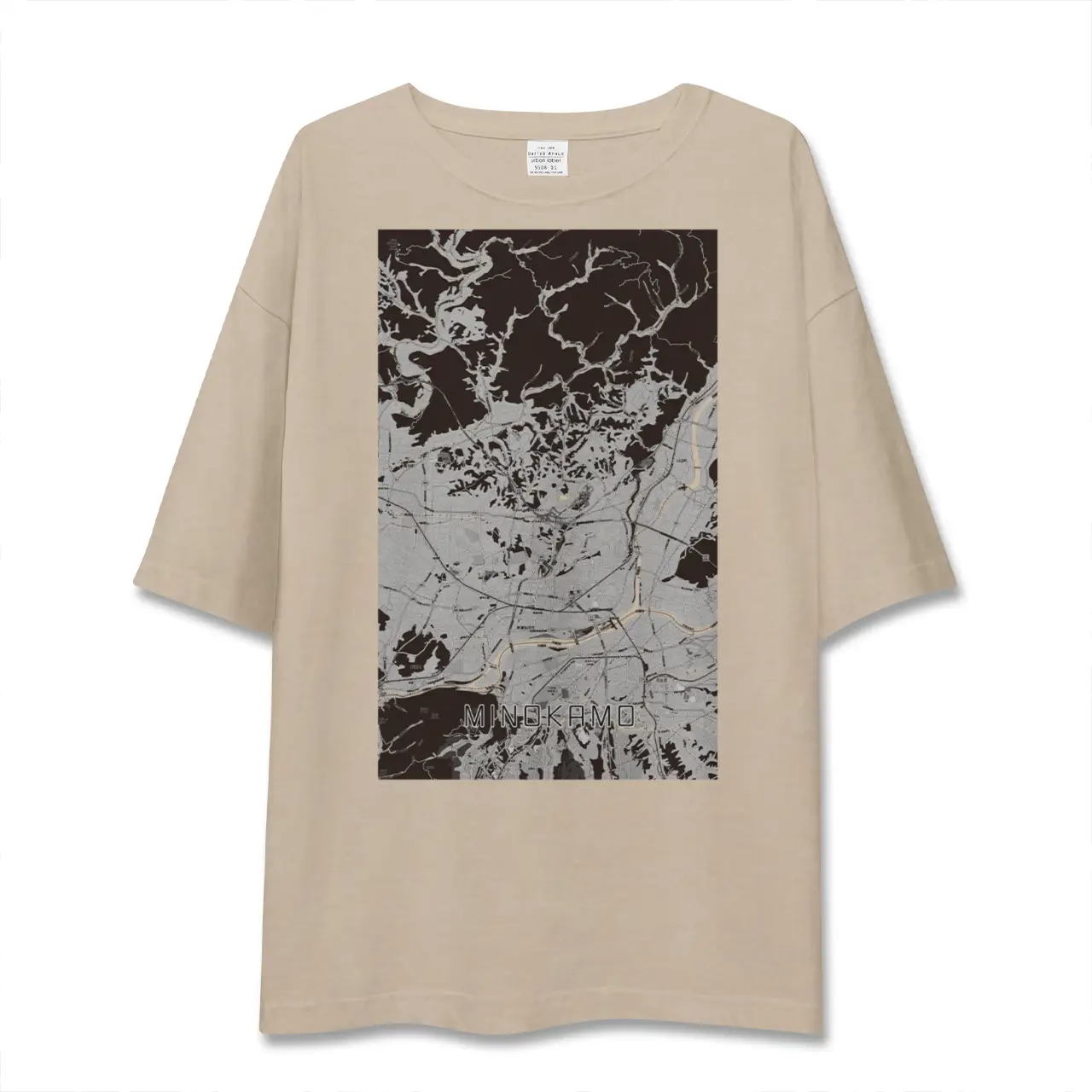 【美濃加茂(岐阜県)】地図柄ビッグシルエットTシャツ