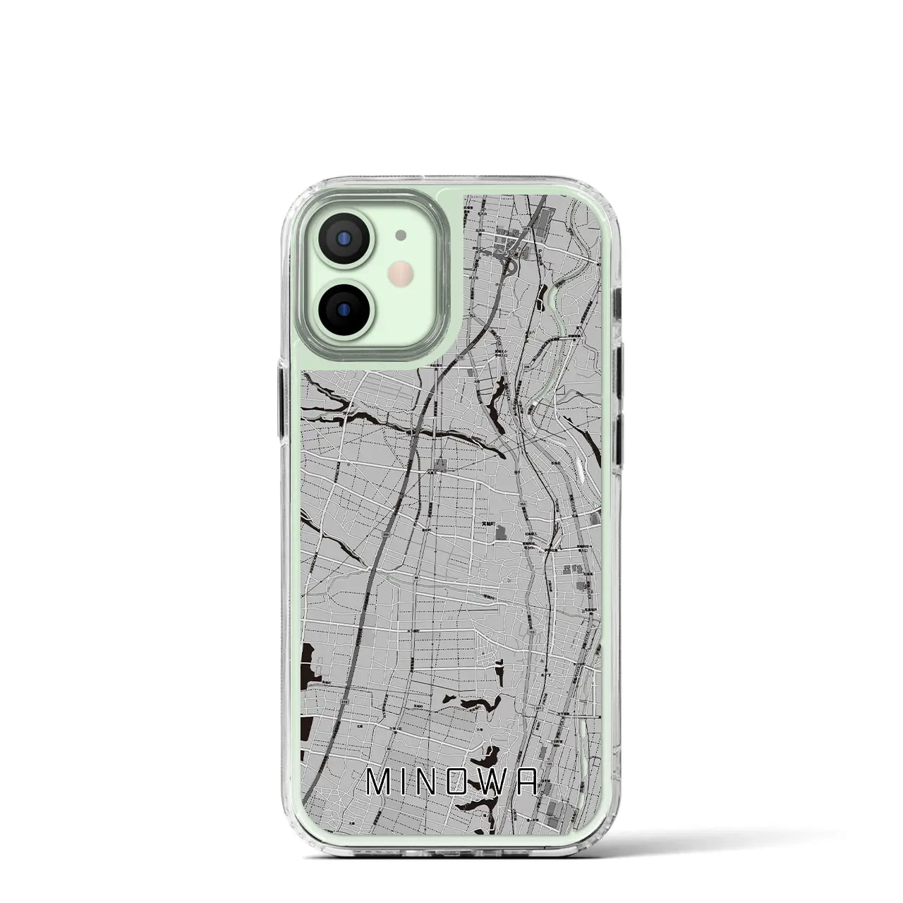 【箕輪(長野県)】地図柄iPhoneケース(MagSafeタイプ)