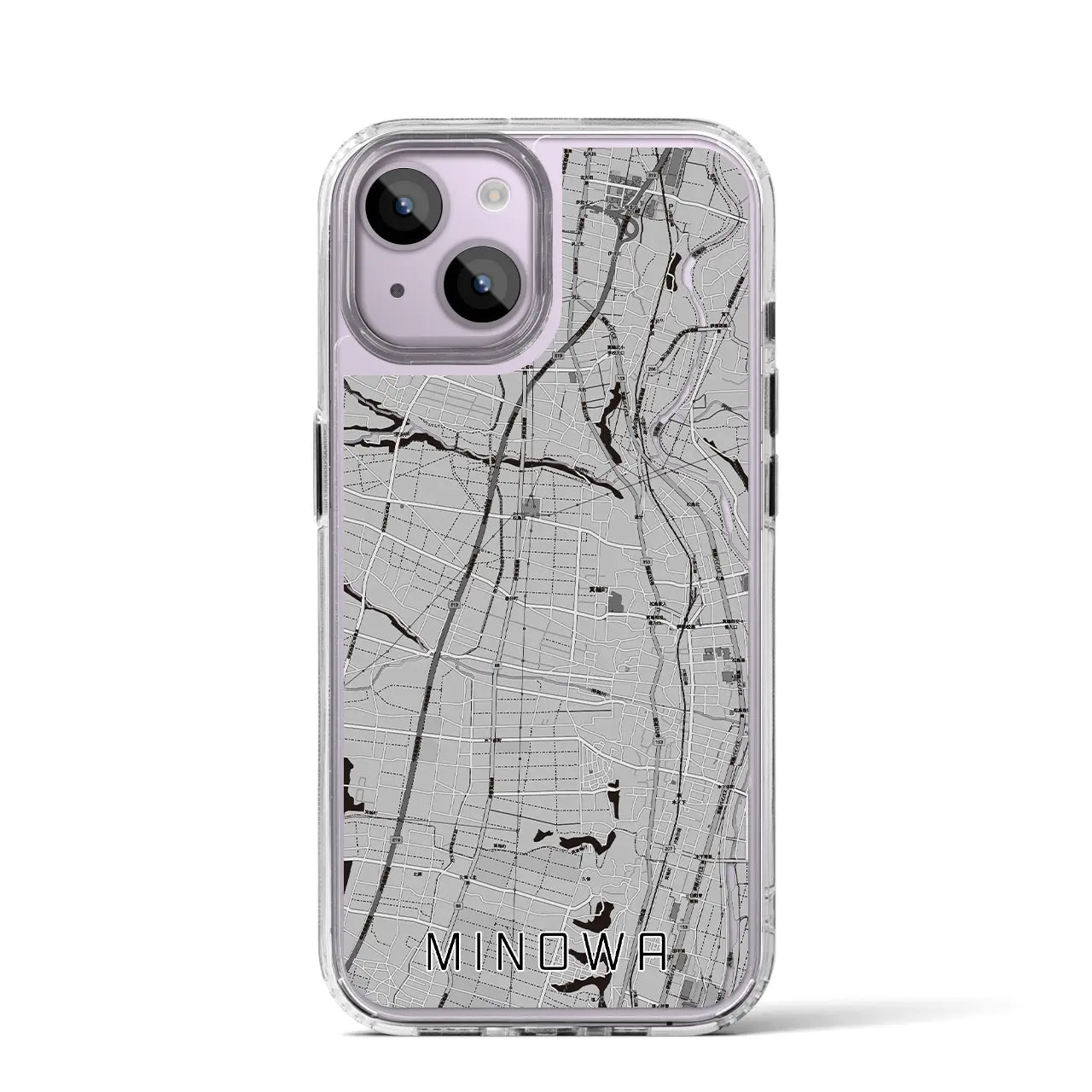【箕輪(長野県)】地図柄iPhoneケース(MagSafeタイプ)