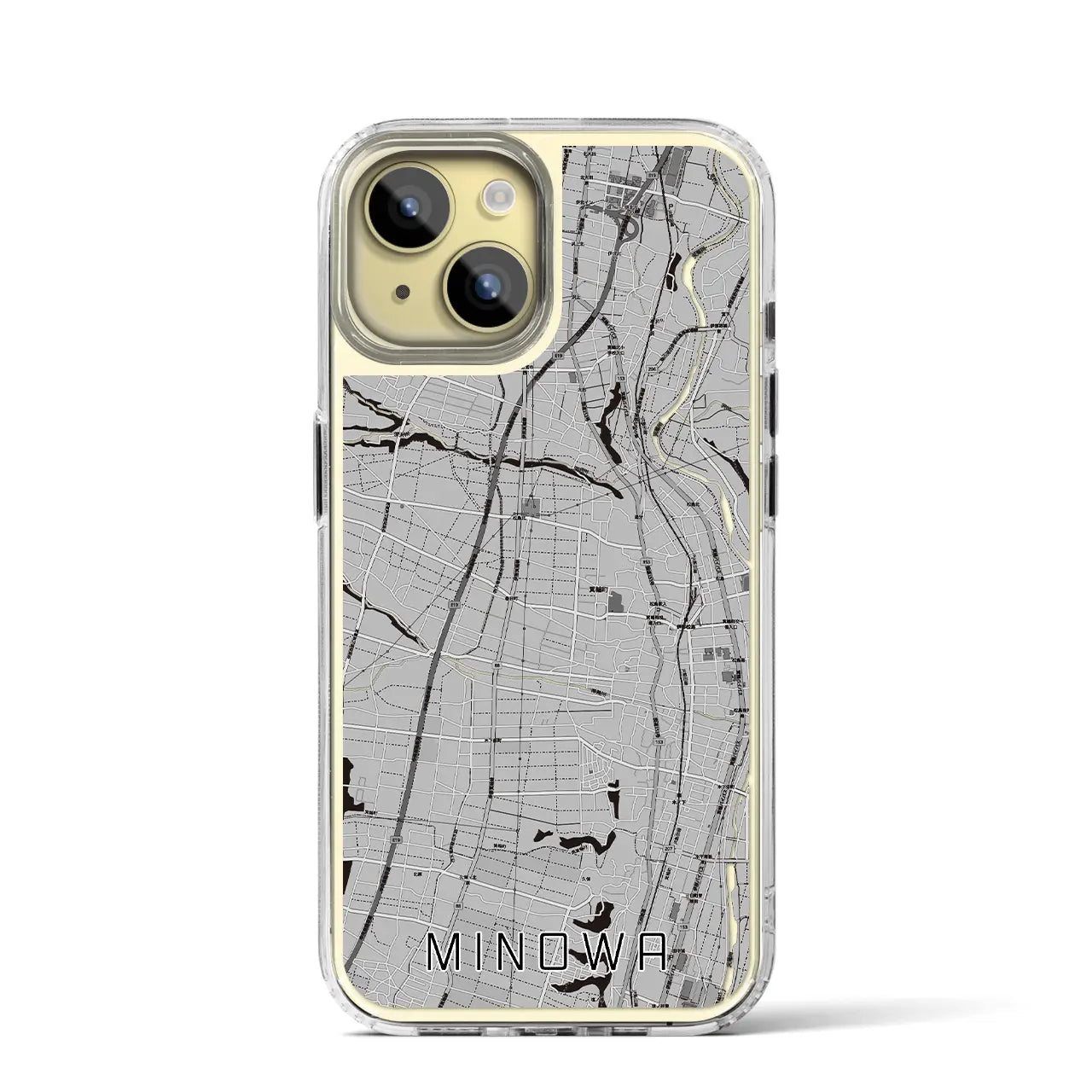 【箕輪(長野県)】地図柄iPhoneケース(MagSafeタイプ)