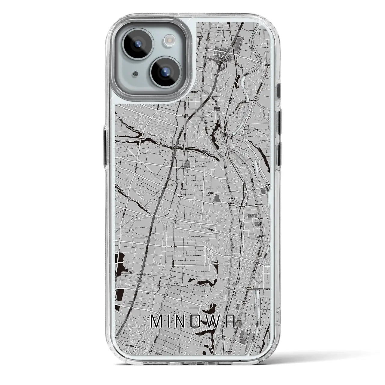 【箕輪(長野県)】地図柄iPhoneケース(MagSafeタイプ)