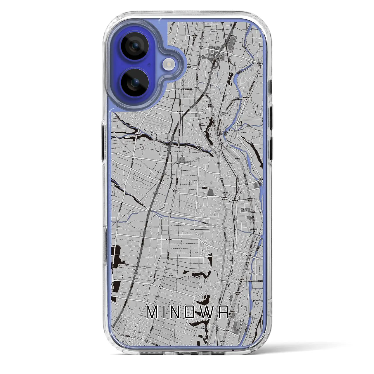【箕輪(長野県)】地図柄iPhoneケース(MagSafeタイプ)