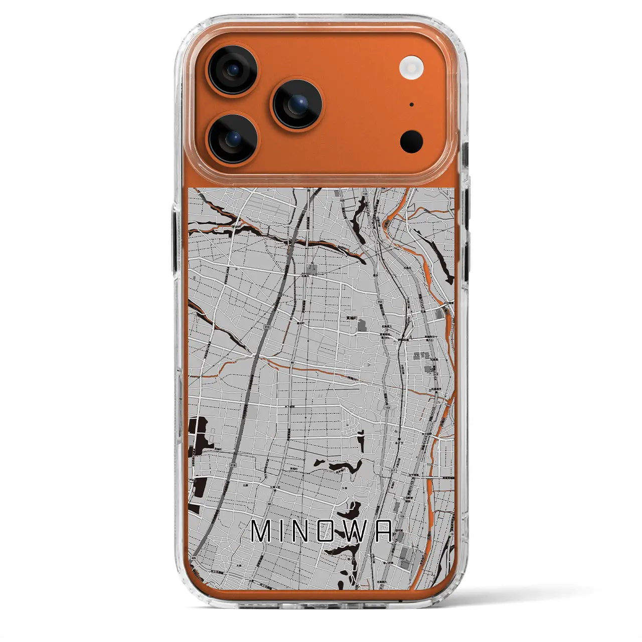 【箕輪(長野県)】地図柄iPhoneケース(MagSafeタイプ)