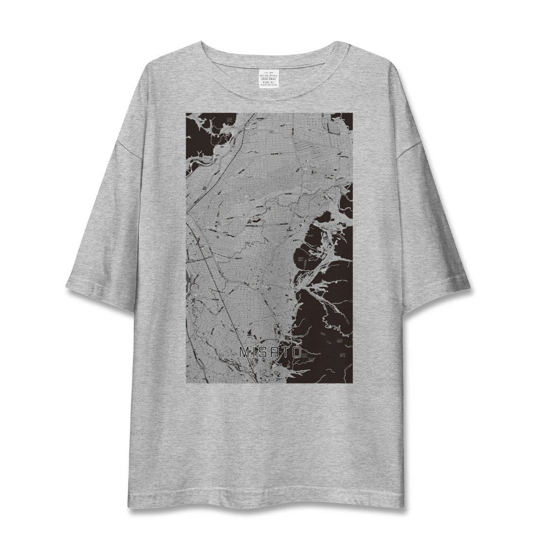 【美郷(秋田県)】地図柄ビッグシルエットTシャツ