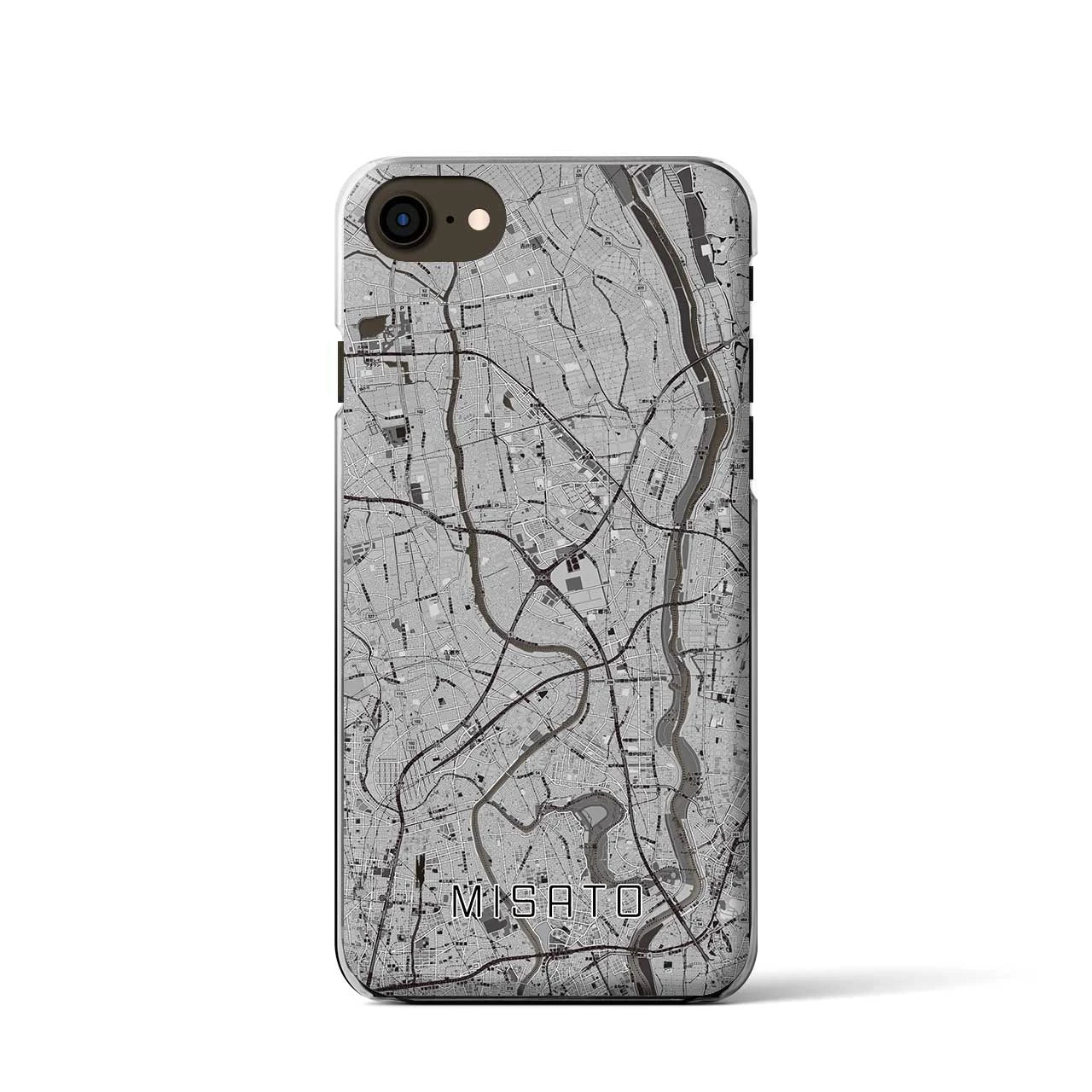 【三郷(埼玉県)】地図柄iPhoneケース(クリアタイプ)