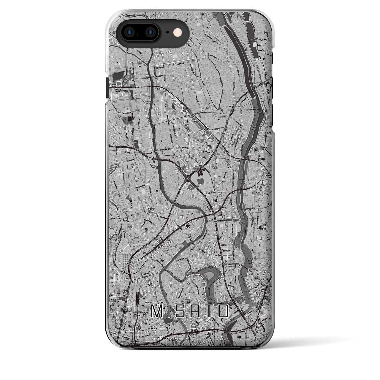 【三郷(埼玉県)】地図柄iPhoneケース(クリアタイプ)
