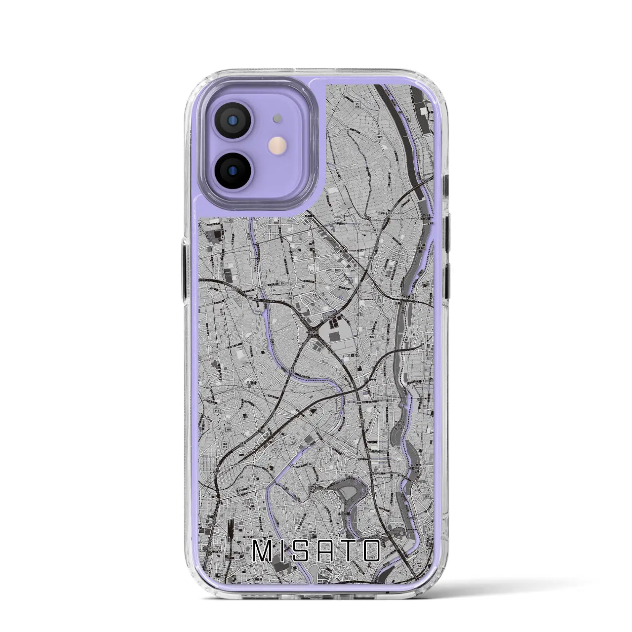 【三郷(埼玉県)】地図柄iPhoneケース(MagSafeタイプ)