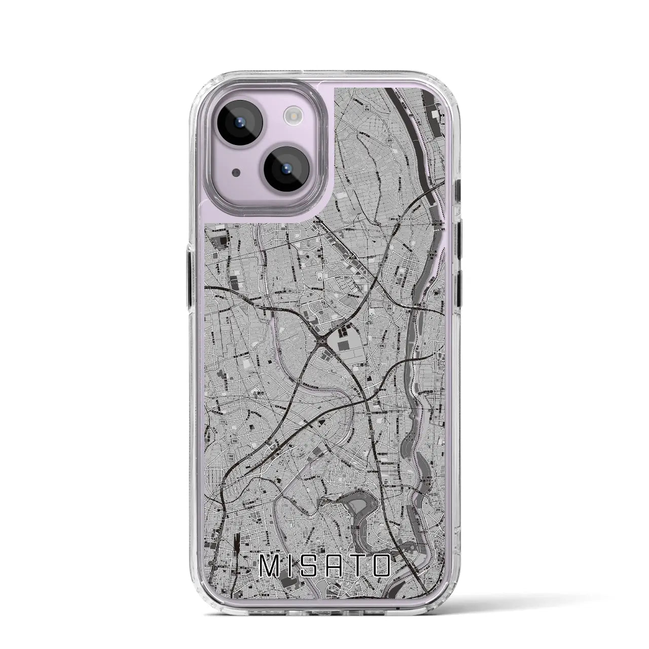 【三郷(埼玉県)】地図柄iPhoneケース(MagSafeタイプ)