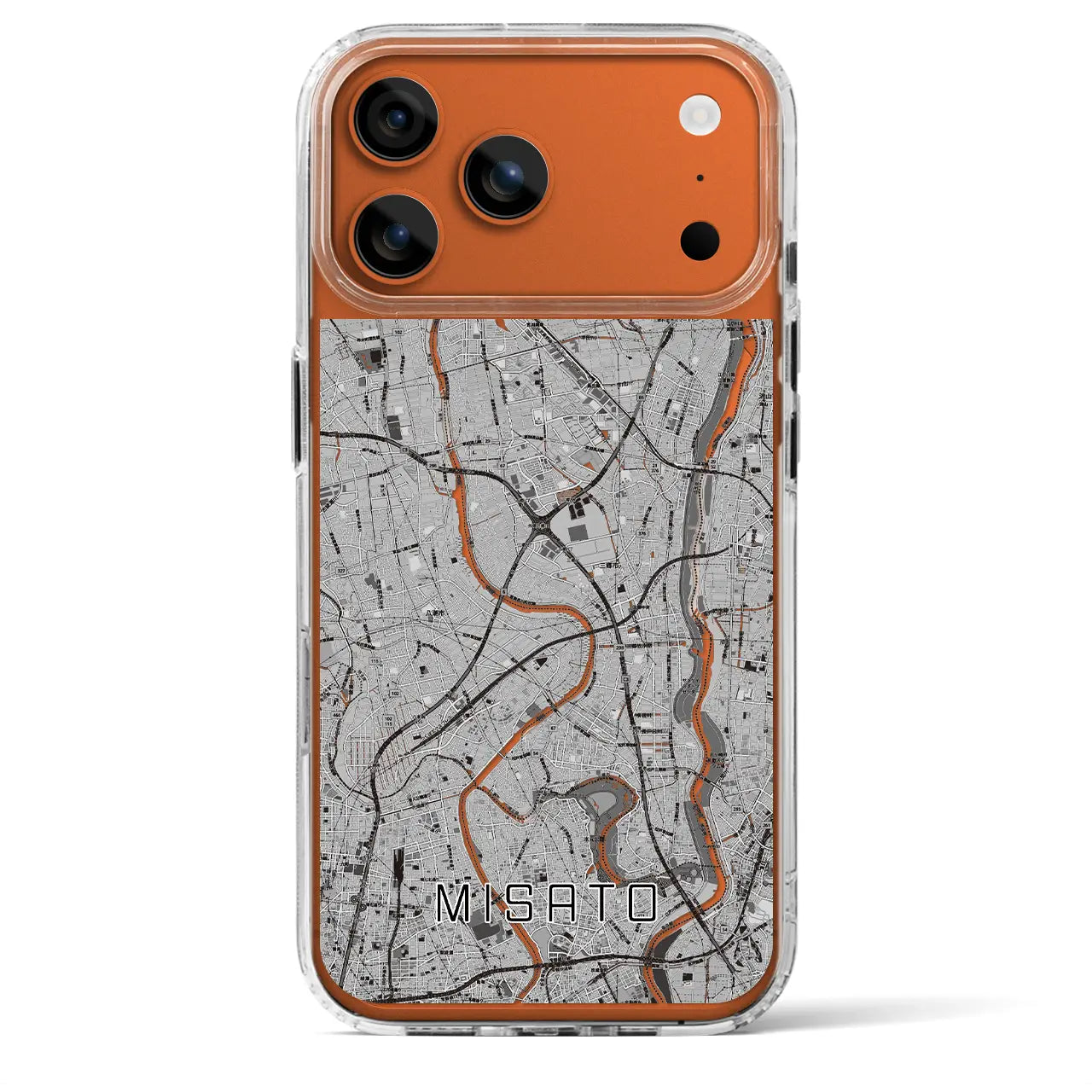 【三郷(埼玉県)】地図柄iPhoneケース(MagSafeタイプ)