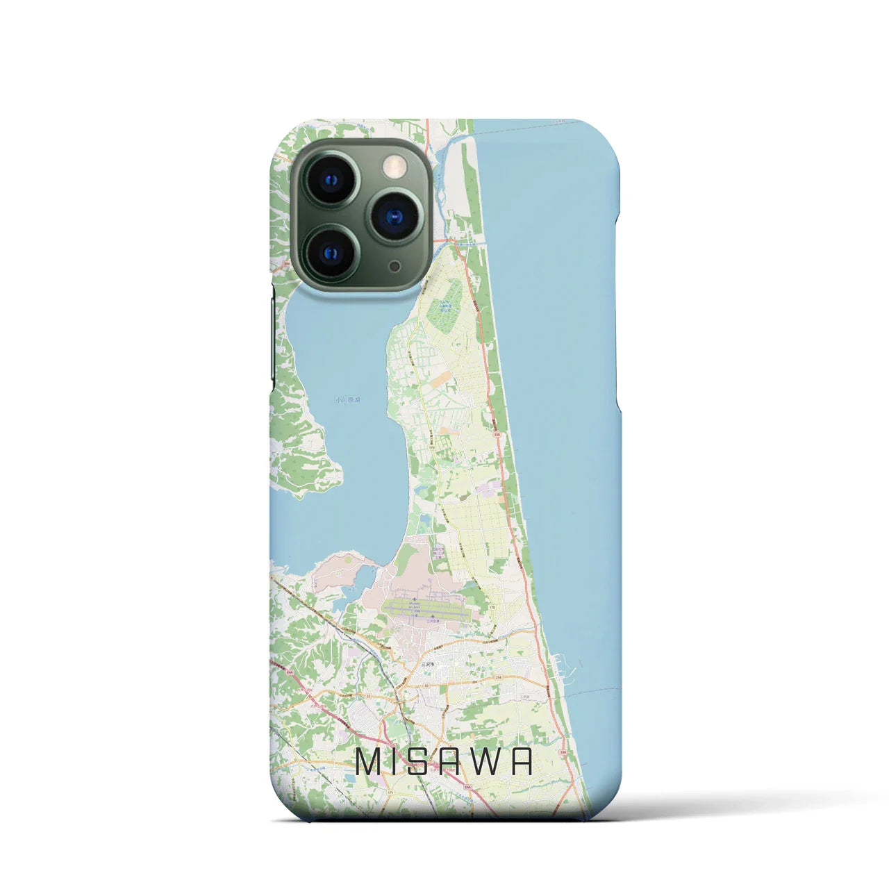 【三沢(青森県)】地図柄iPhoneケース(バックカバータイプ)