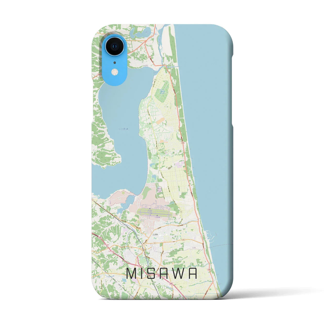 【三沢(青森県)】地図柄iPhoneケース(バックカバータイプ)