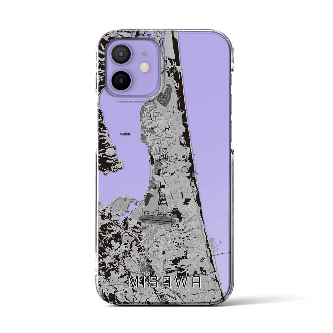 【三沢(青森県)】地図柄iPhoneケース(クリアタイプ)