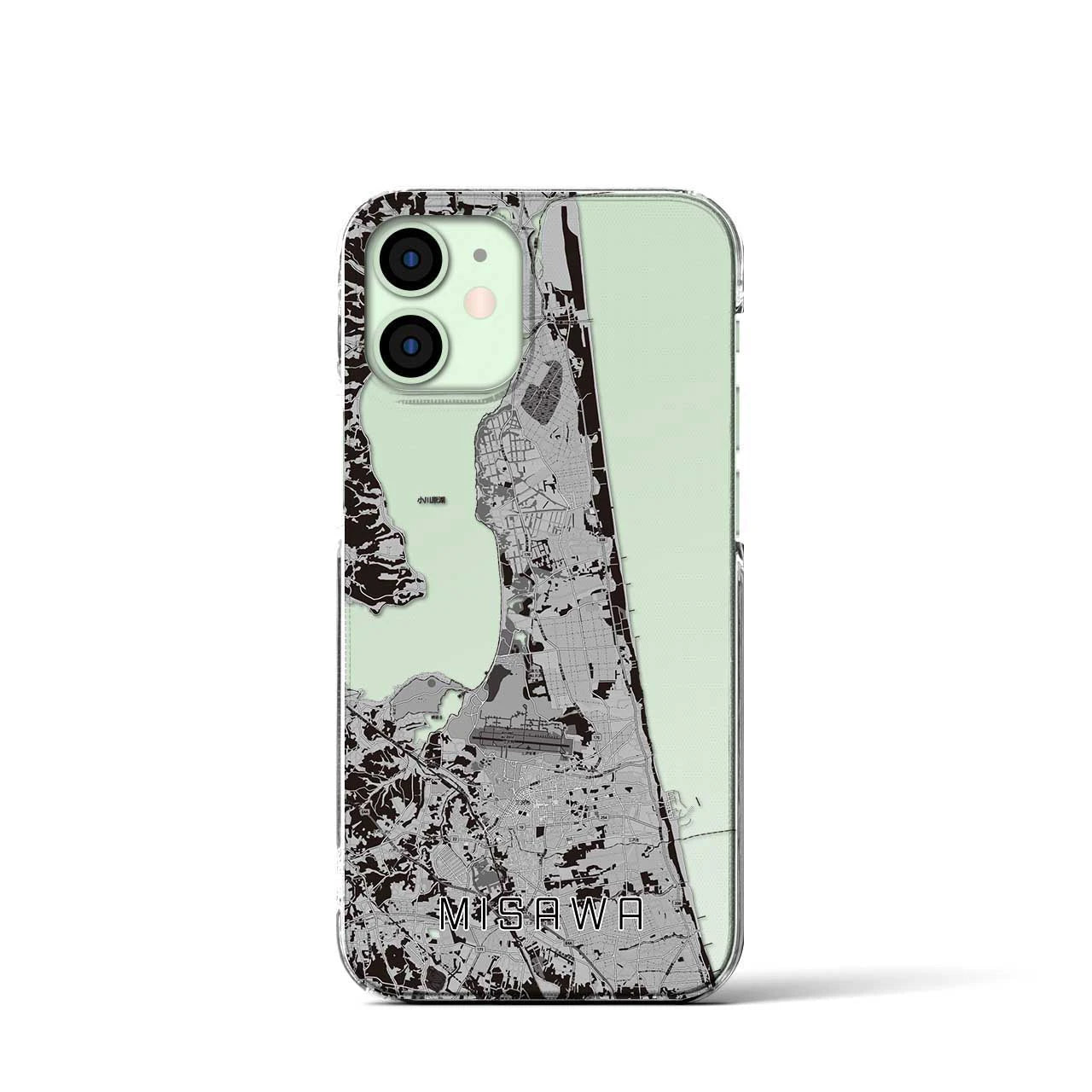 【三沢(青森県)】地図柄iPhoneケース(クリアタイプ)