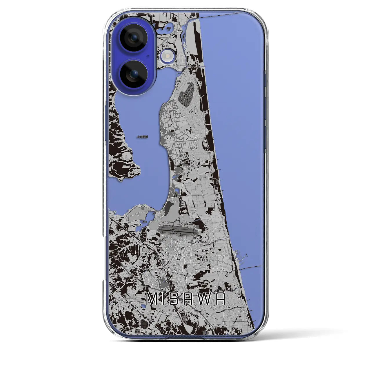 【三沢(青森県)】地図柄iPhoneケース(クリアタイプ)