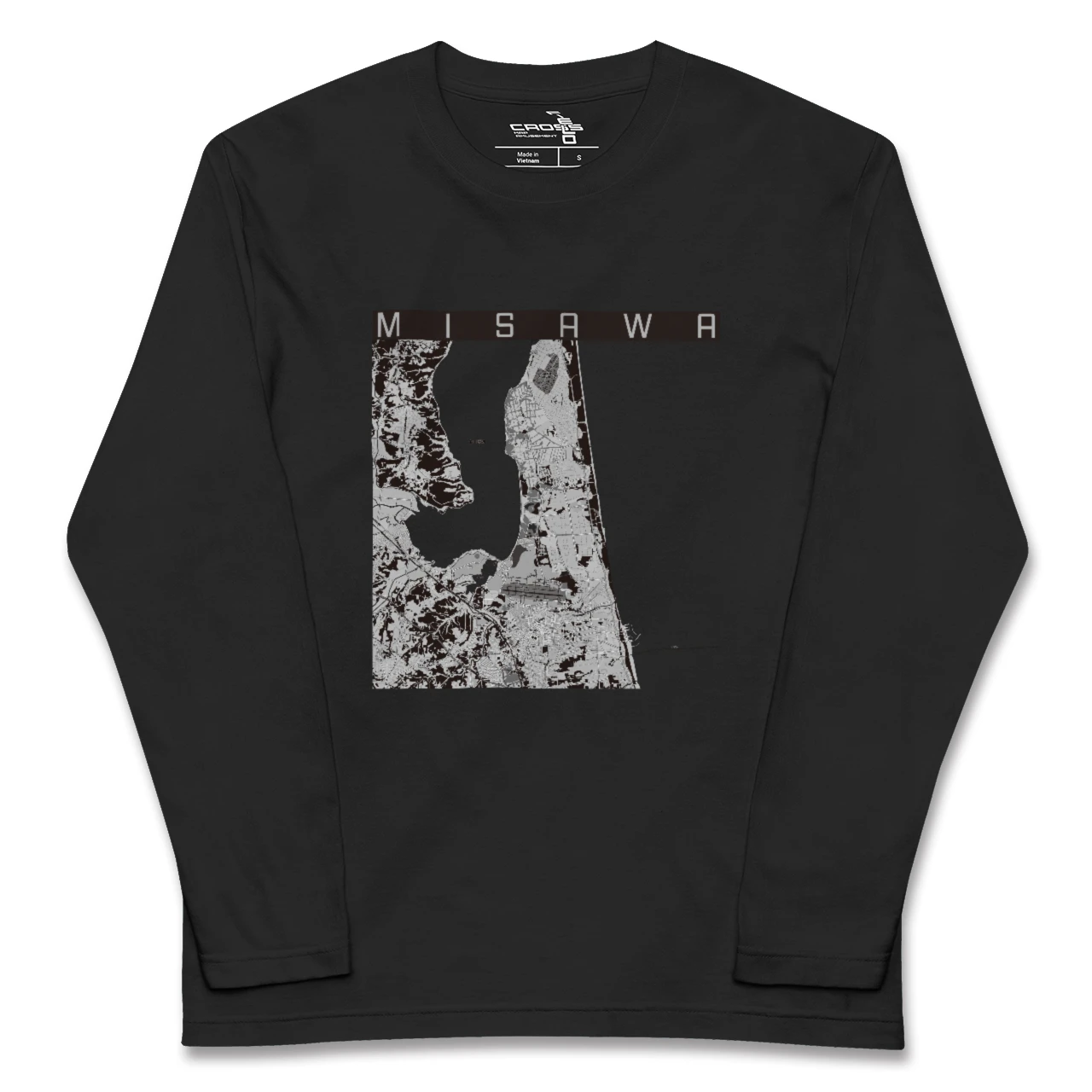 【三沢(青森県)】地図柄ロングスリーブTシャツ