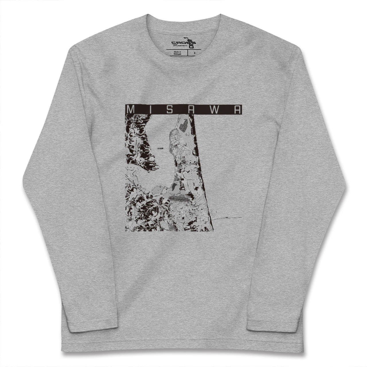 【三沢(青森県)】地図柄ロングスリーブTシャツ