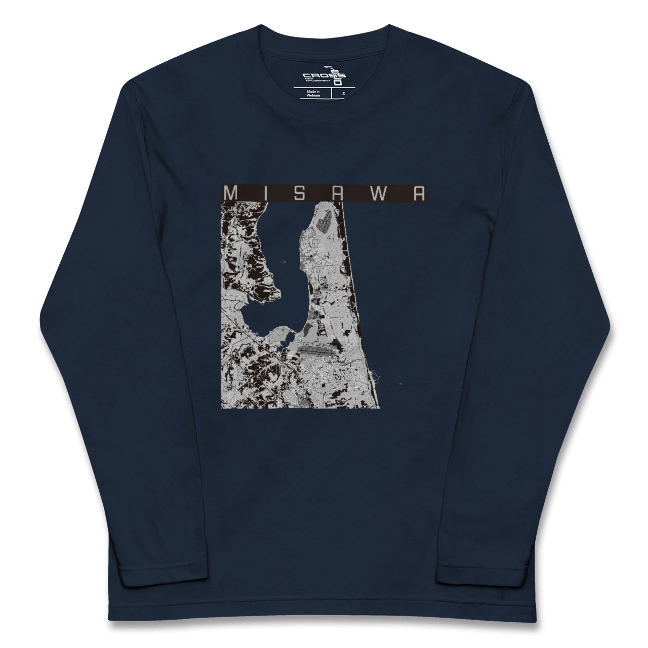 【三沢(青森県)】地図柄ロングスリーブTシャツ