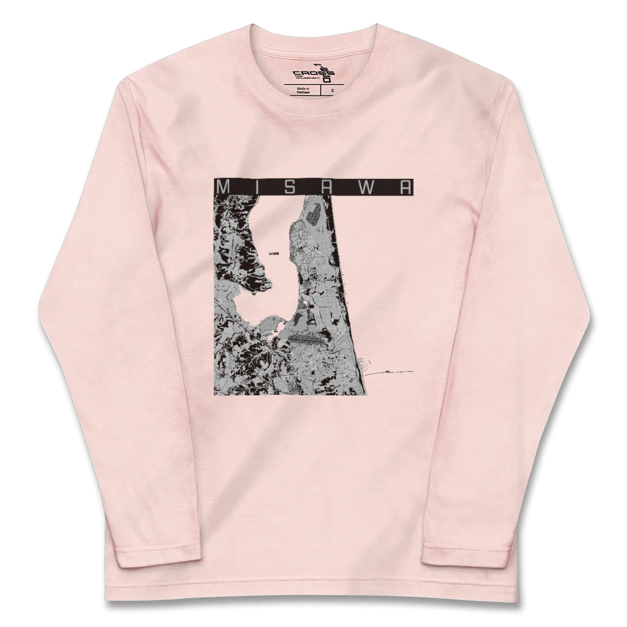 【三沢(青森県)】地図柄ロングスリーブTシャツ