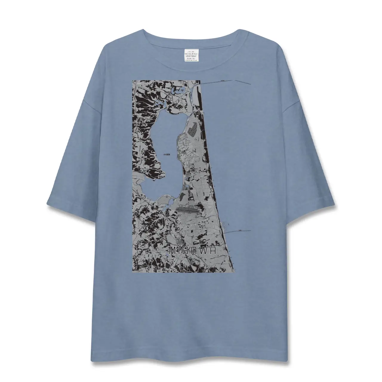 【三沢(青森県)】地図柄ビッグシルエットTシャツ