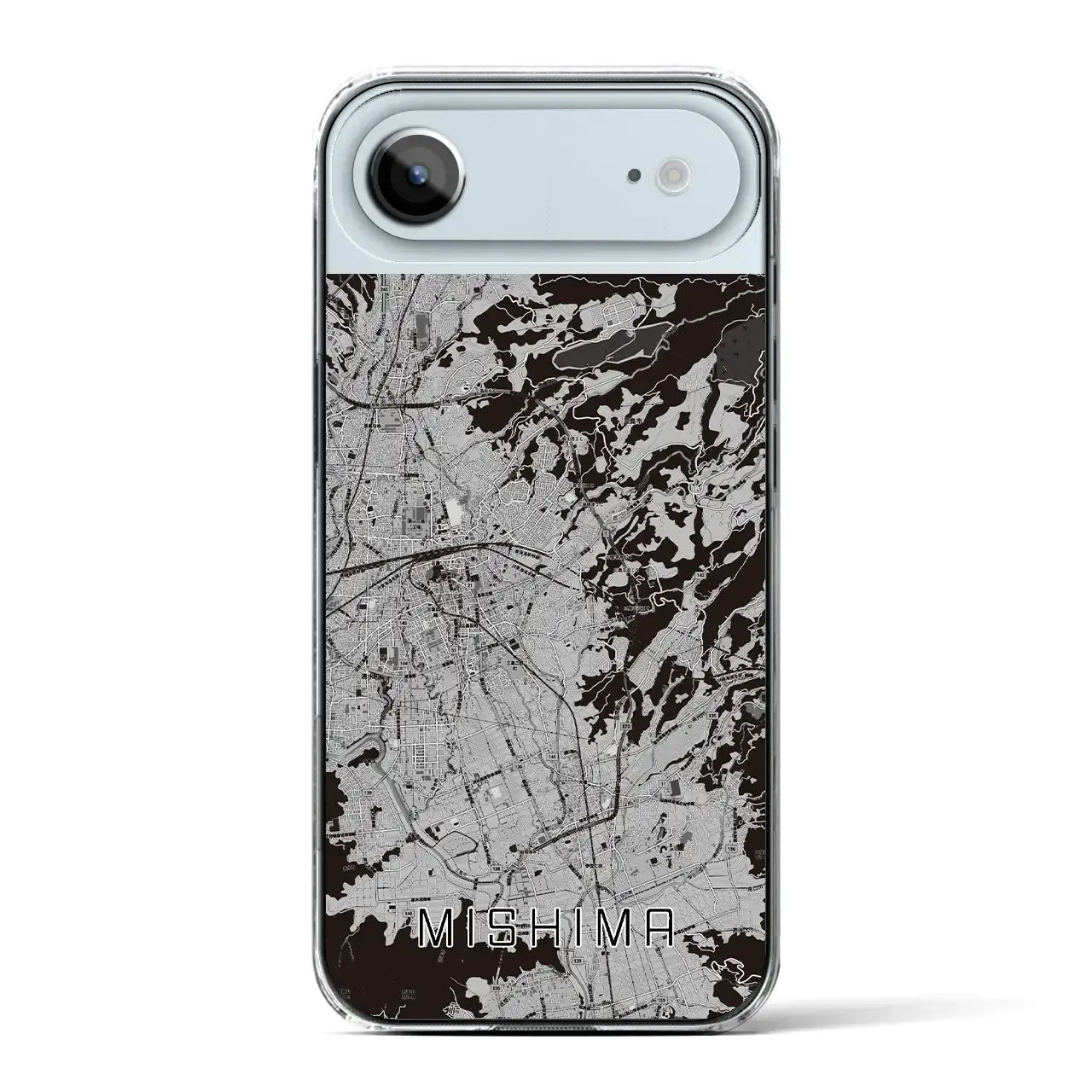 【三島(静岡県)】地図柄iPhoneケース(クリアタイプ)