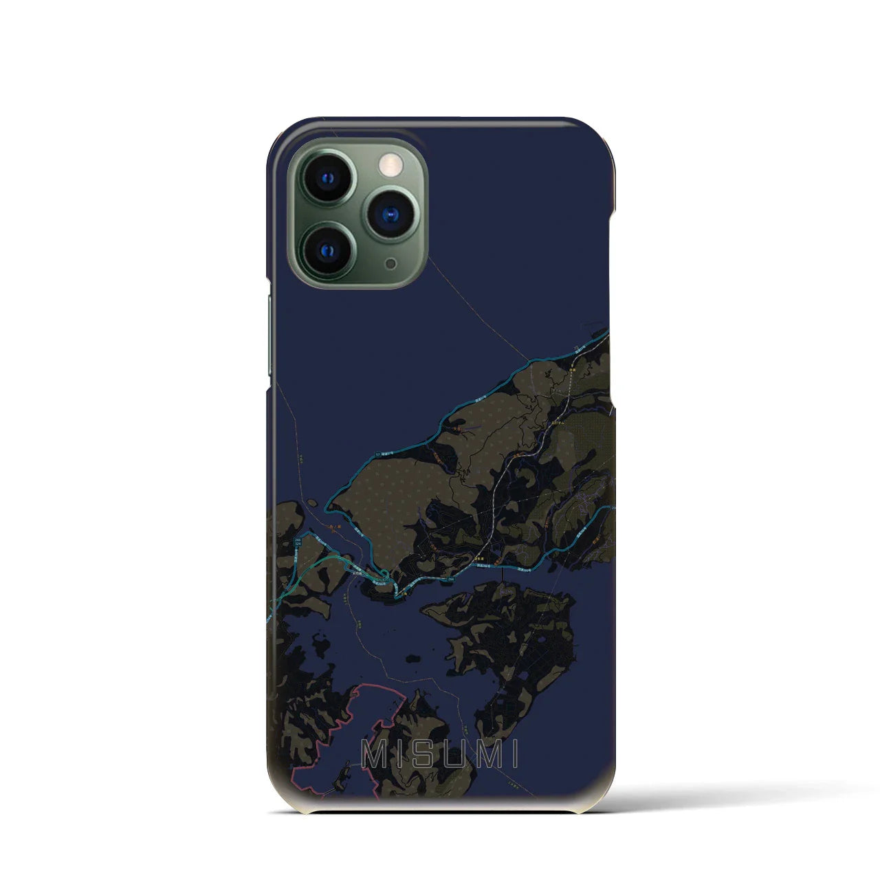 【三角(熊本県)】地図柄iPhoneケース(バックカバータイプ)