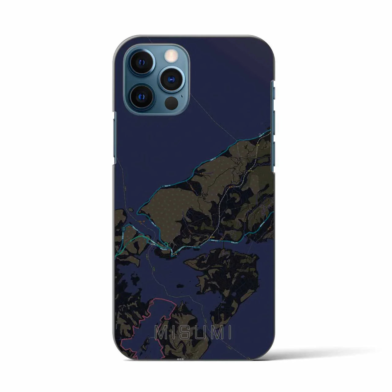 【三角(熊本県)】地図柄iPhoneケース(バックカバータイプ)