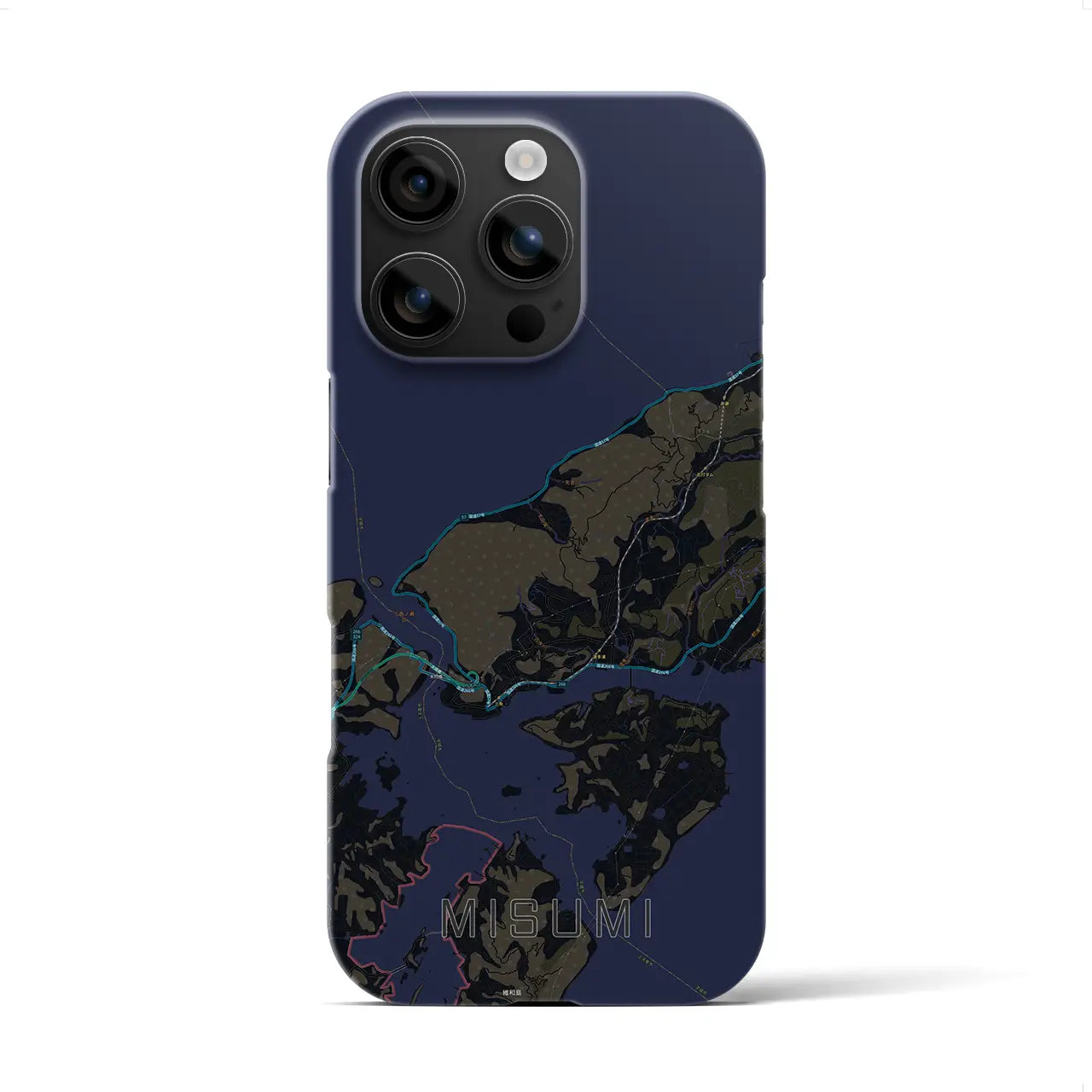 【三角(熊本県)】地図柄iPhoneケース(バックカバータイプ)