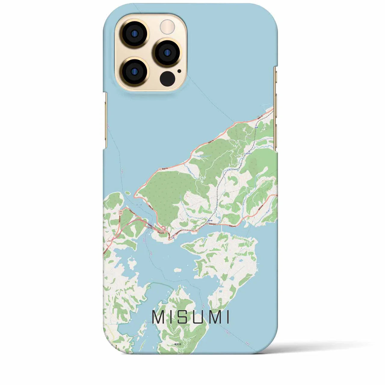 【三角(熊本県)】地図柄iPhoneケース(バックカバータイプ)