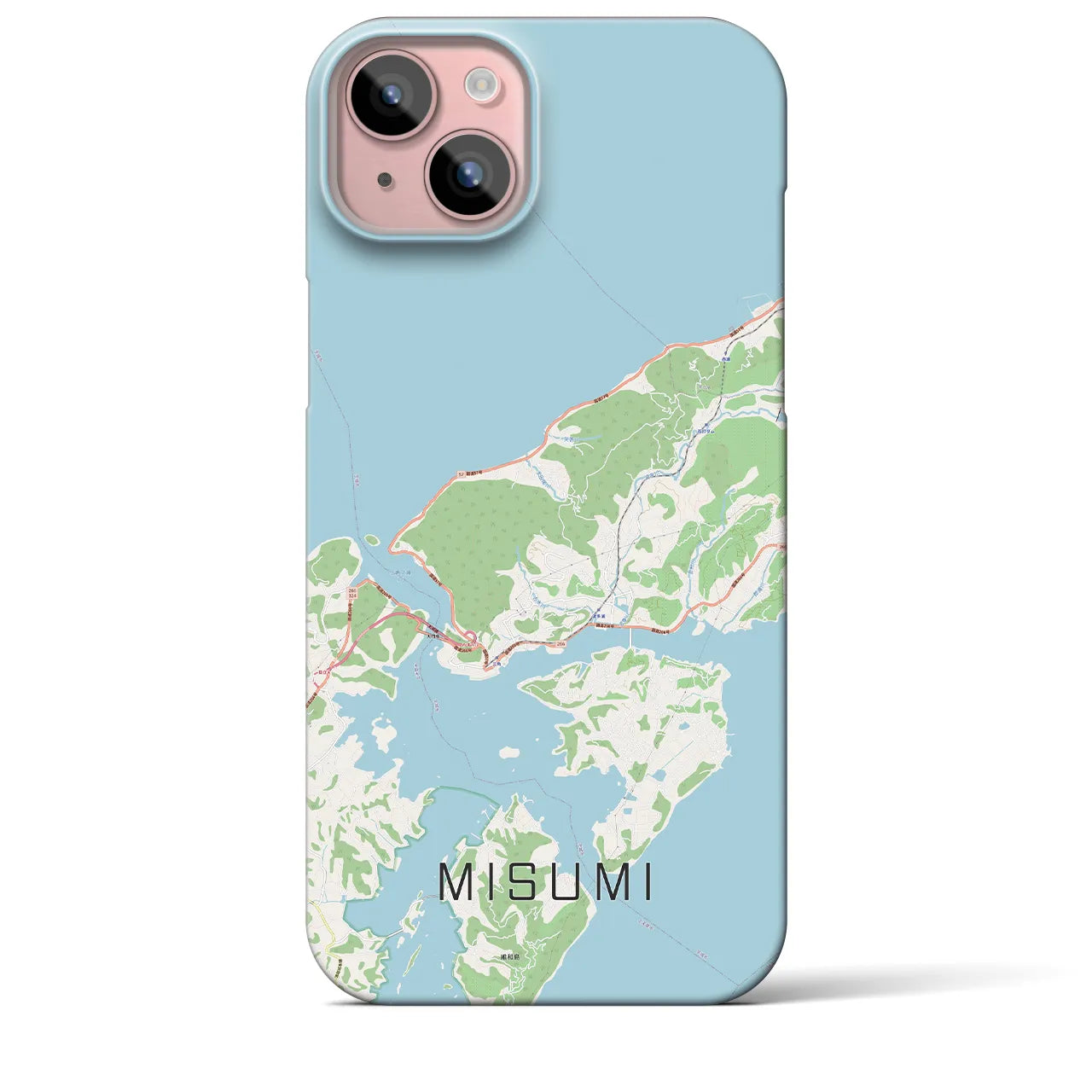 【三角(熊本県)】地図柄iPhoneケース(バックカバータイプ)