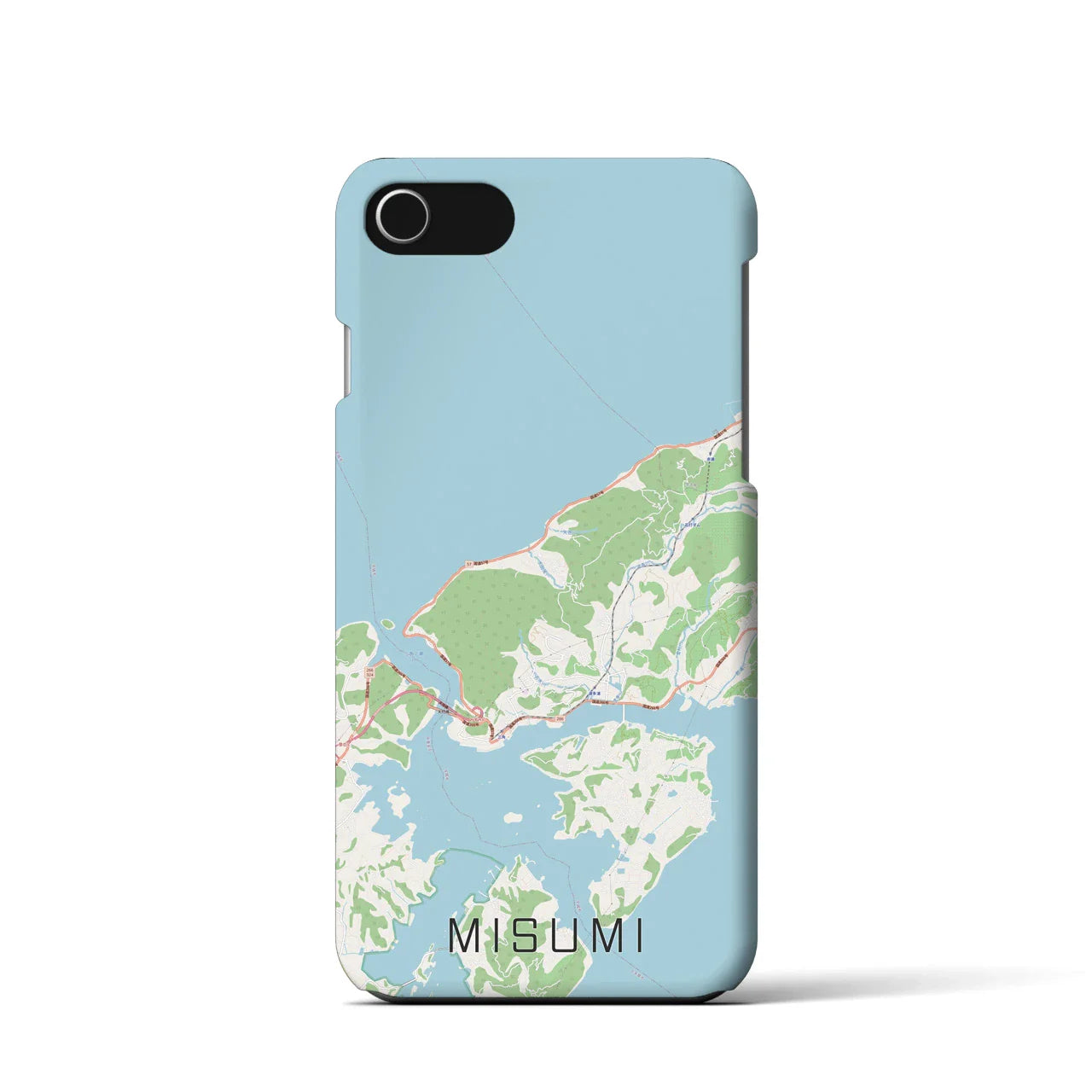 【三角(熊本県)】地図柄iPhoneケース(バックカバータイプ)