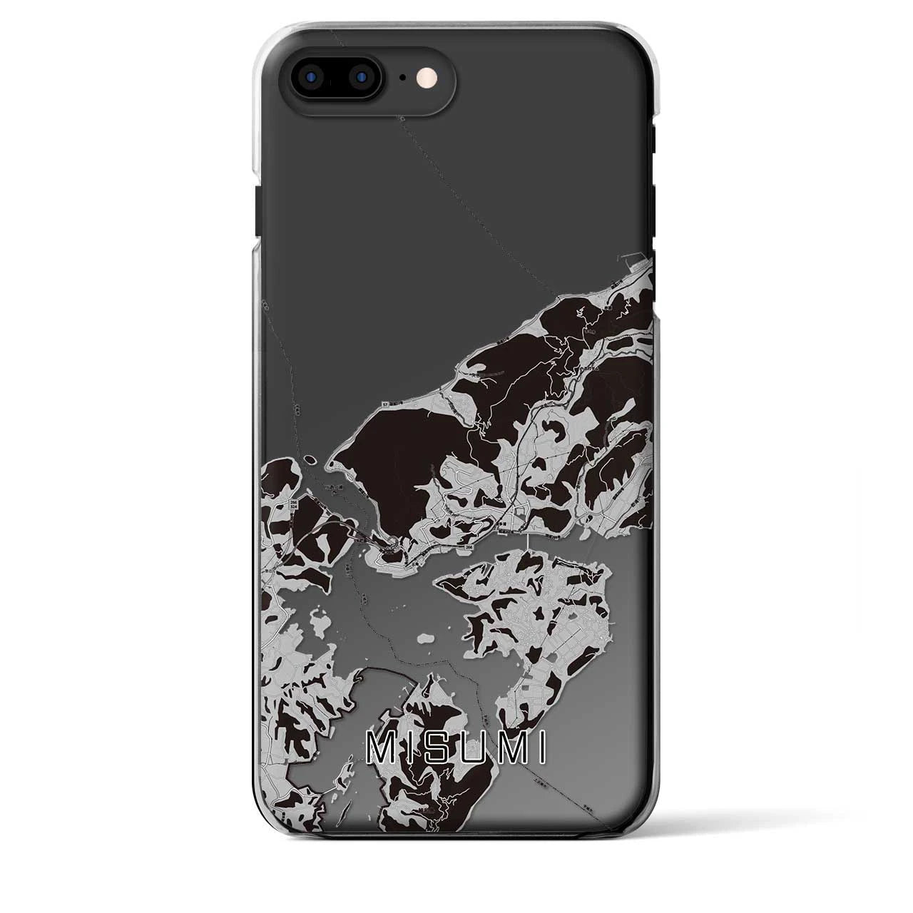 【三角(熊本県)】地図柄iPhoneケース(クリアタイプ)