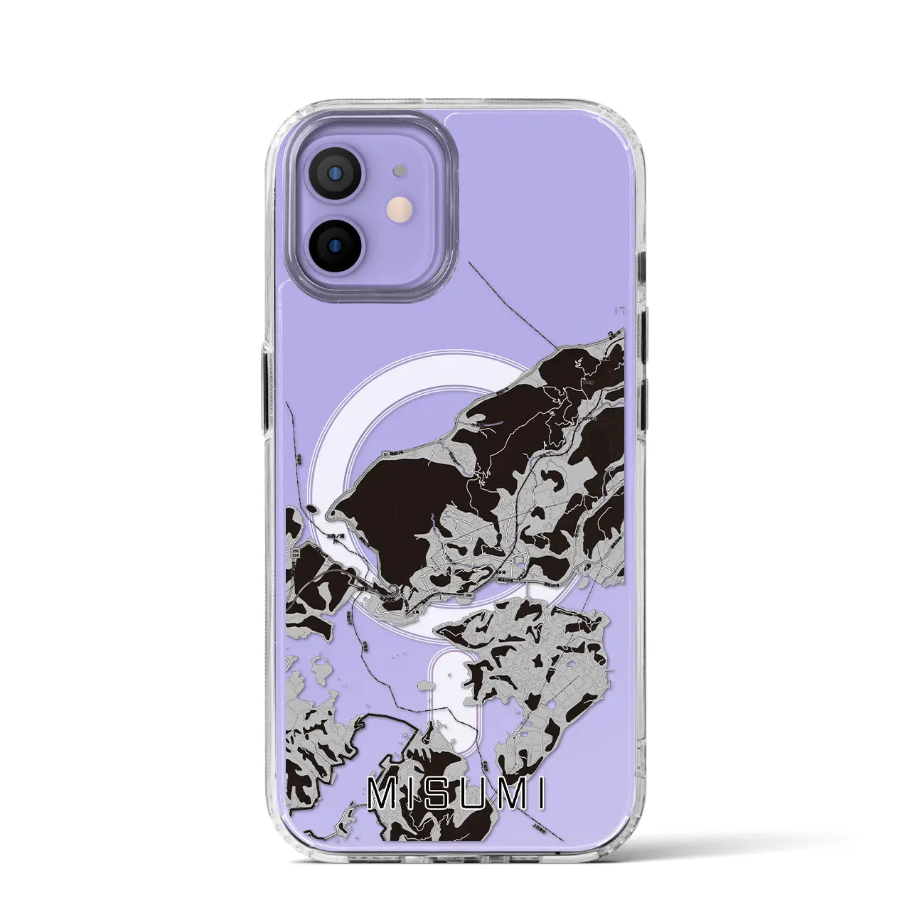 【三角(熊本県)】地図柄iPhoneケース(MagSafeタイプ)
