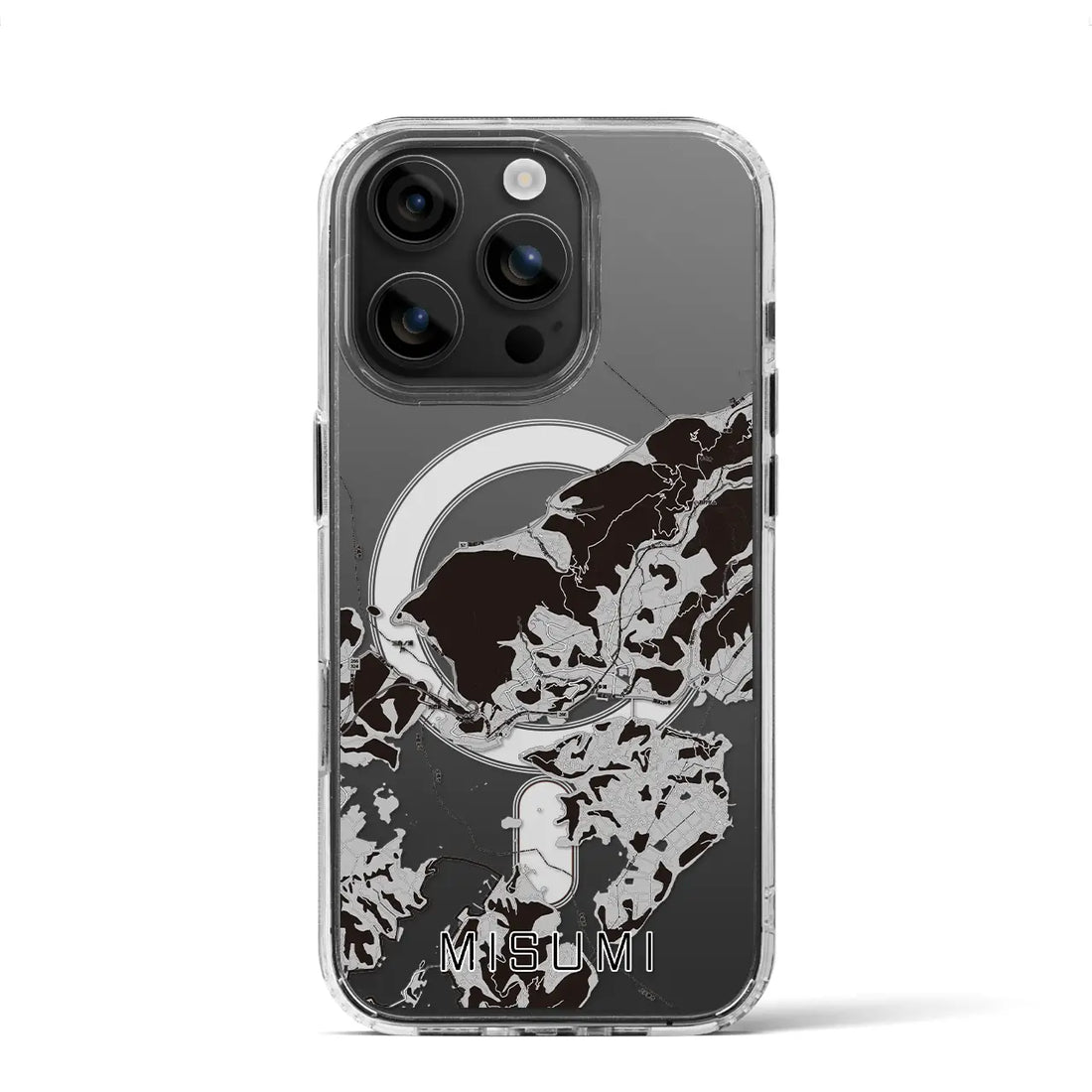 【三角(熊本県)】地図柄iPhoneケース(MagSafeタイプ)