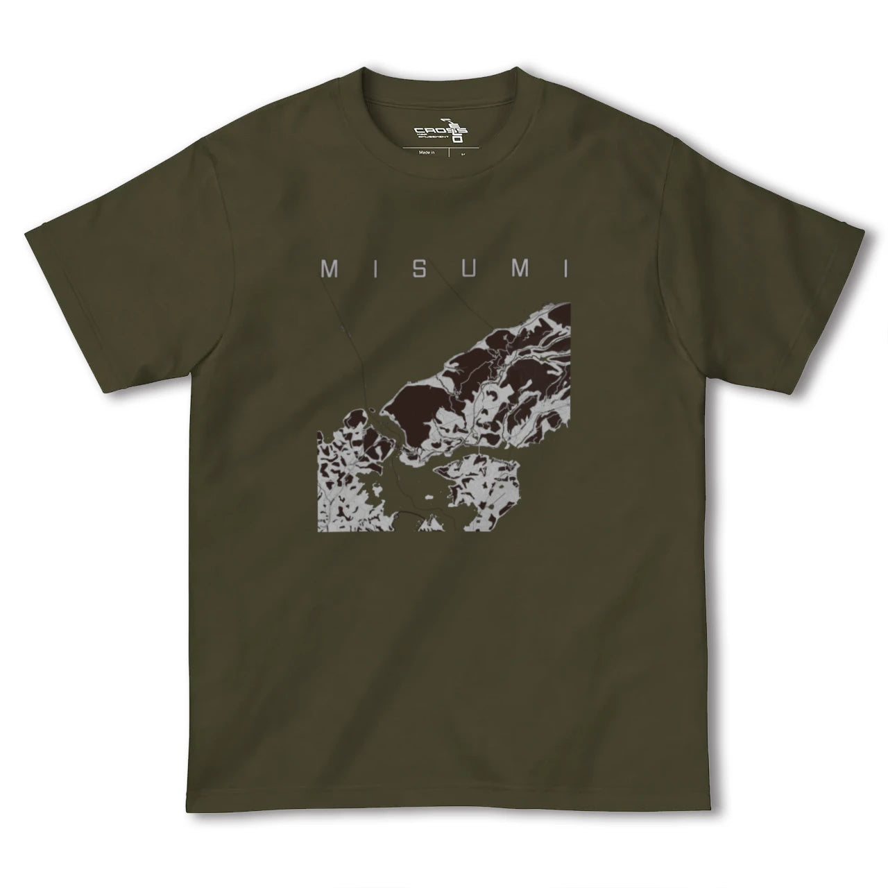 【三角(熊本県)】地図柄ヘビーウェイトTシャツ