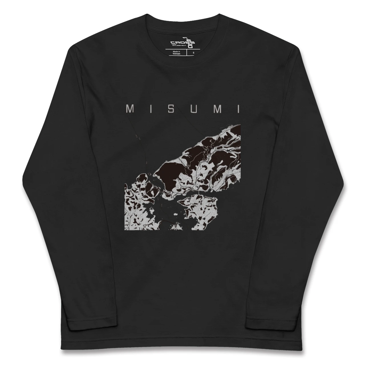 【三角(熊本県)】地図柄ロングスリーブTシャツ