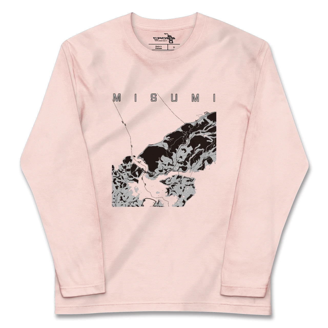 【三角(熊本県)】地図柄ロングスリーブTシャツ