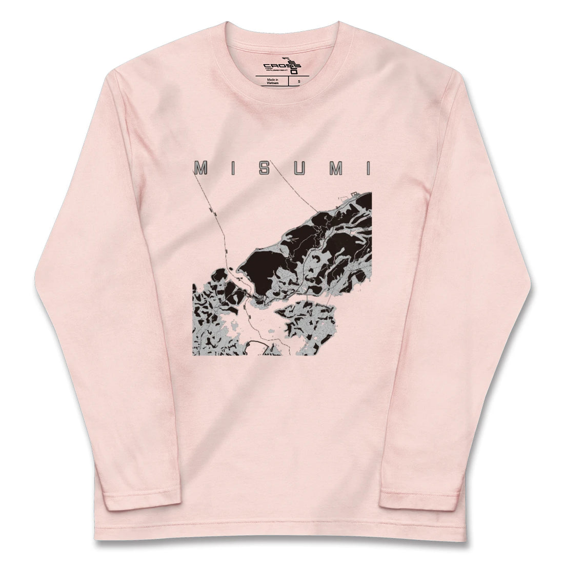 【三角(熊本県)】地図柄ロングスリーブTシャツ