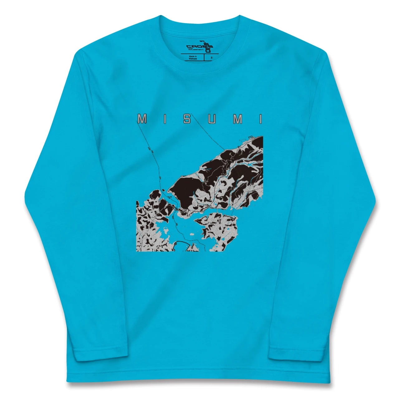 【三角(熊本県)】地図柄ロングスリーブTシャツ