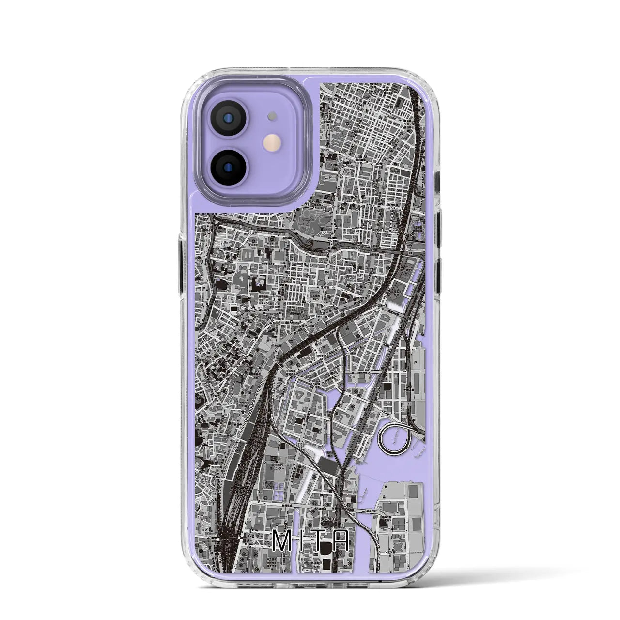 【三田(東京都)】地図柄iPhoneケース(MagSafeタイプ)