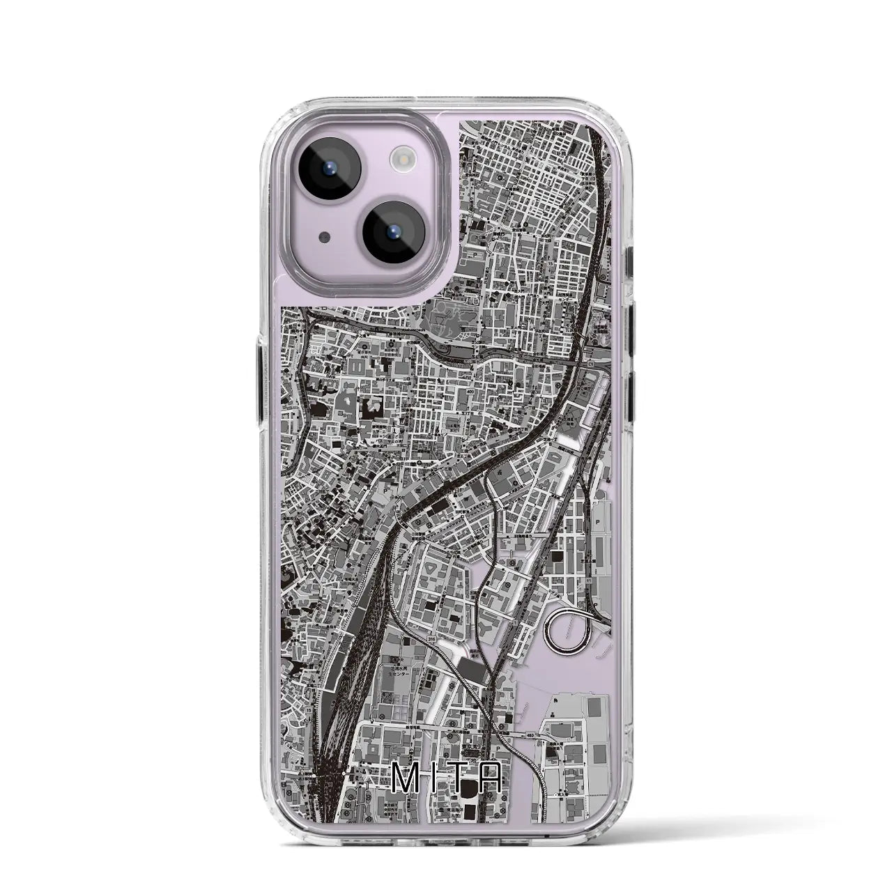 【三田(東京都)】地図柄iPhoneケース(MagSafeタイプ)