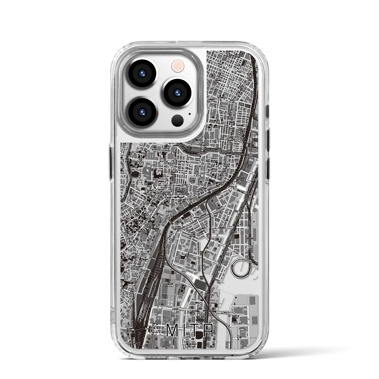 【三田(東京都)】地図柄iPhoneケース(MagSafeタイプ)