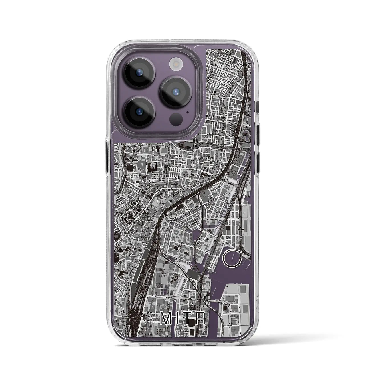 【三田(東京都)】地図柄iPhoneケース(MagSafeタイプ)
