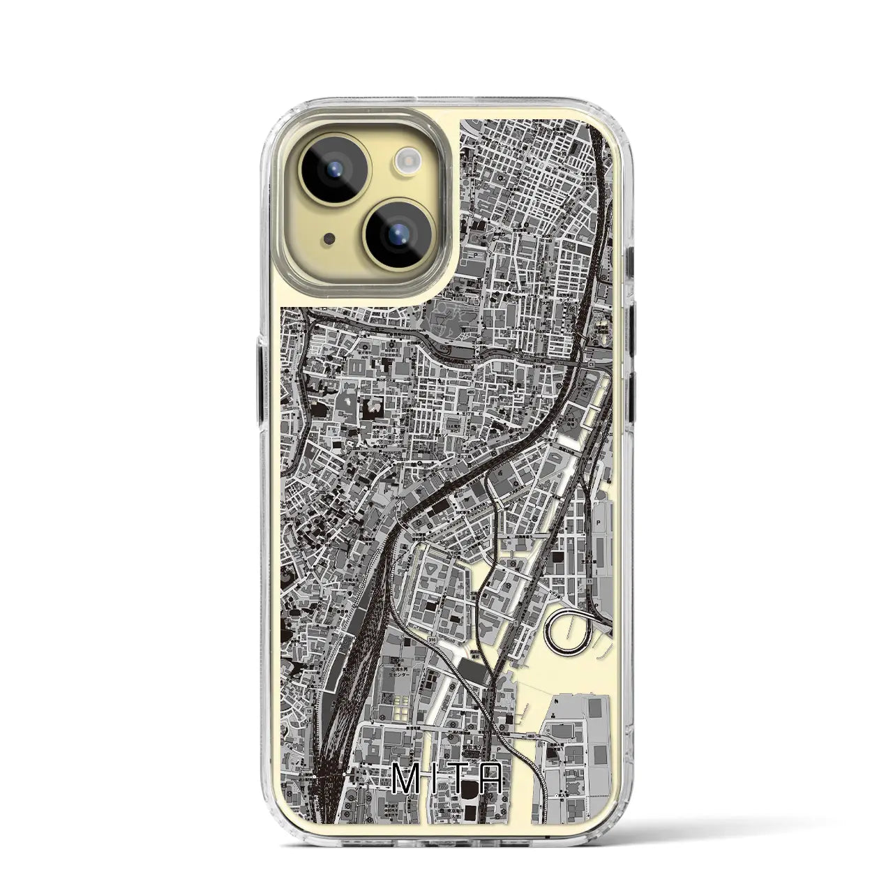 【三田(東京都)】地図柄iPhoneケース(MagSafeタイプ)