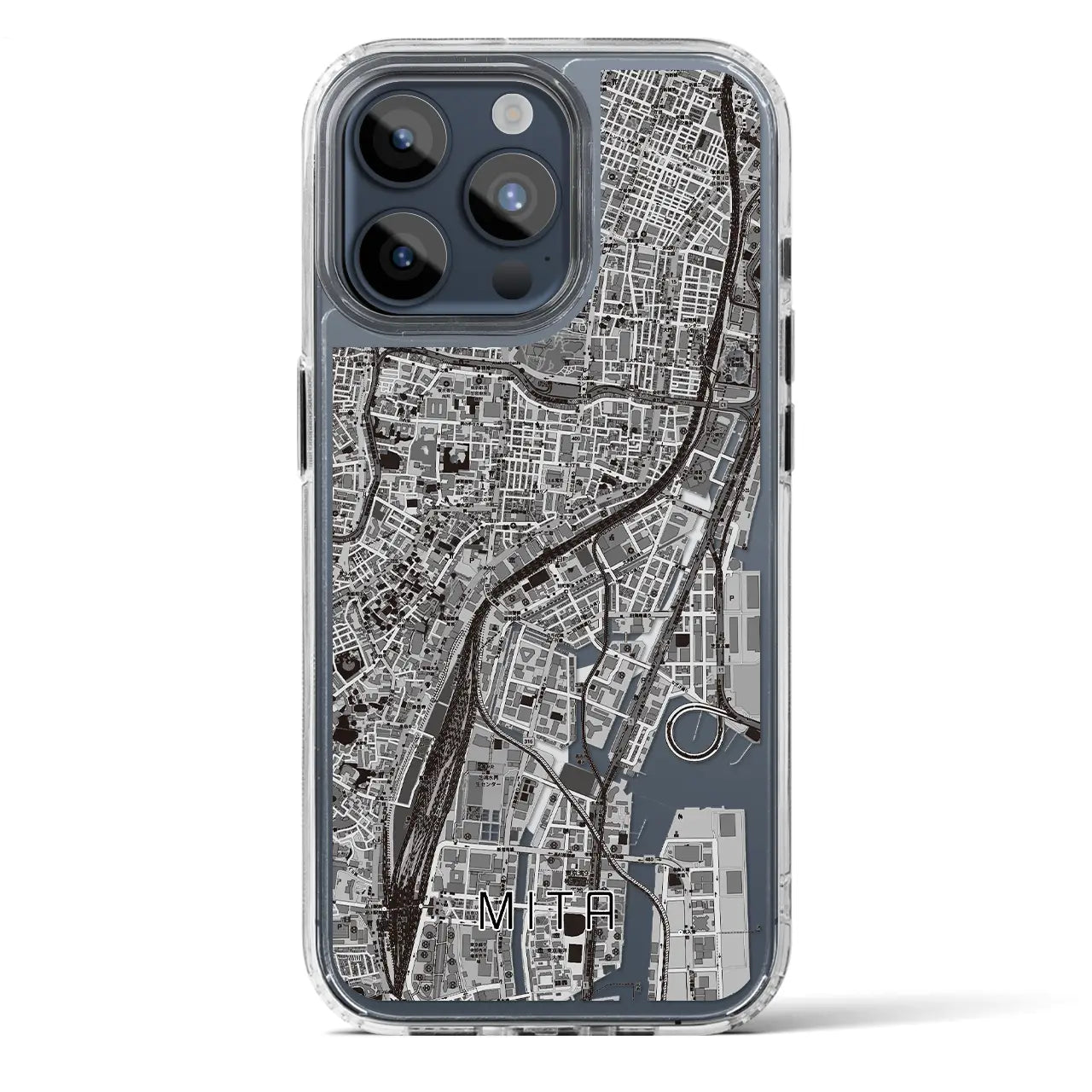 【三田(東京都)】地図柄iPhoneケース(MagSafeタイプ)