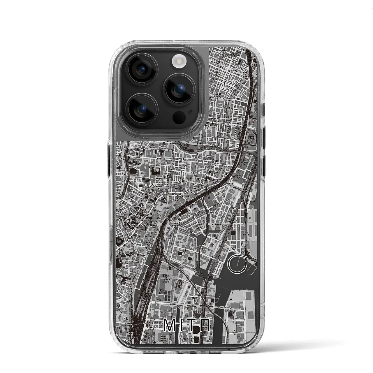 【三田(東京都)】地図柄iPhoneケース(MagSafeタイプ)