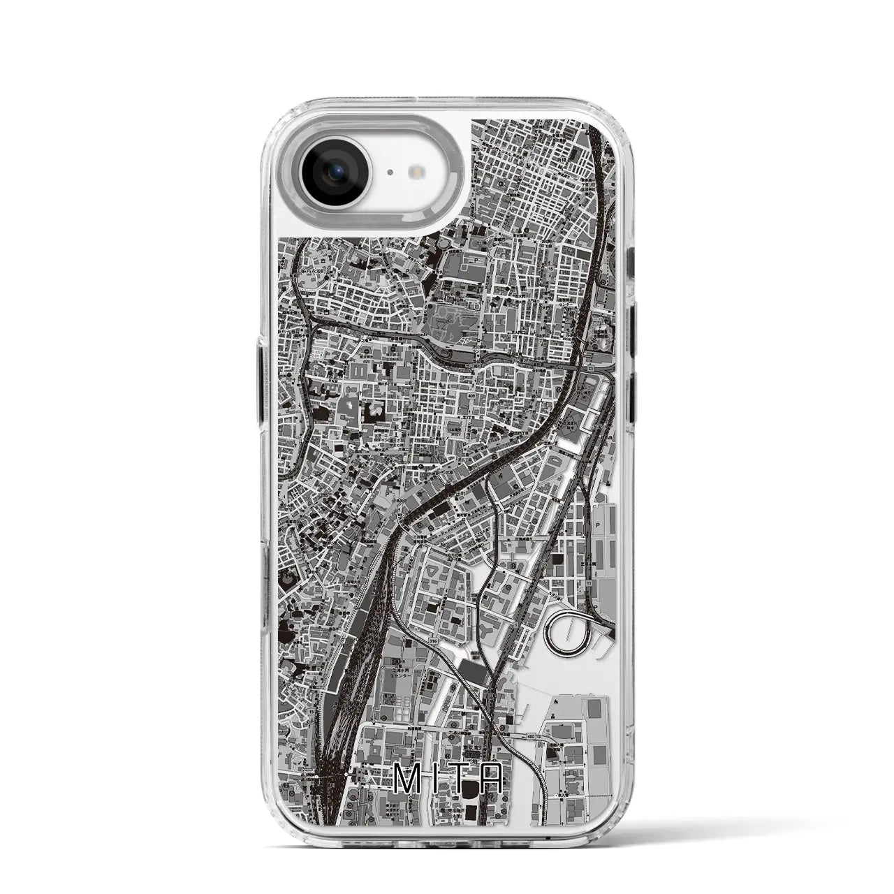 【三田(東京都)】地図柄iPhoneケース(MagSafeタイプ)
