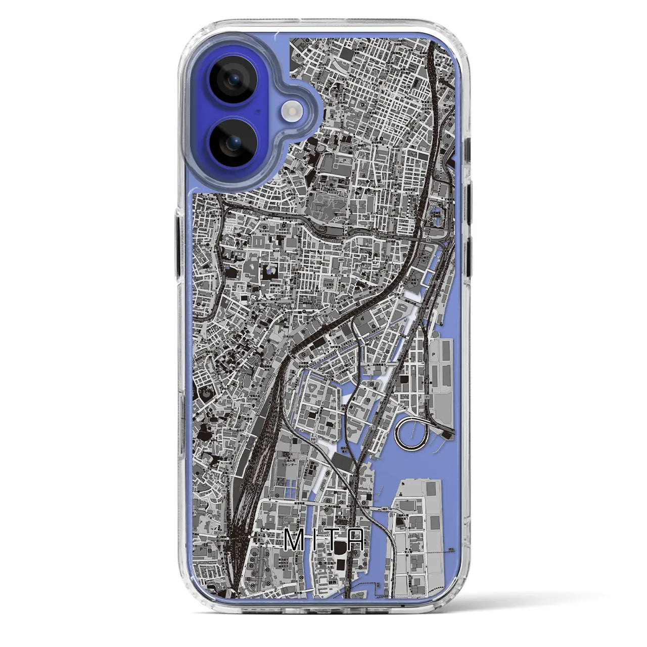 【三田(東京都)】地図柄iPhoneケース(MagSafeタイプ)