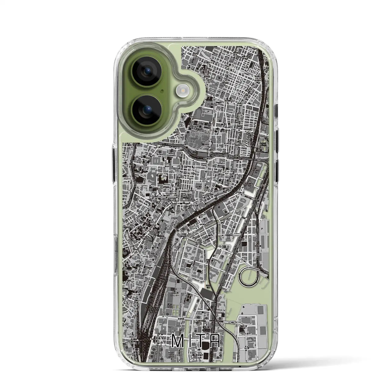 【三田(東京都)】地図柄iPhoneケース(MagSafeタイプ)